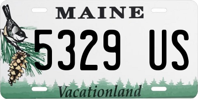 ME license plate 5329US