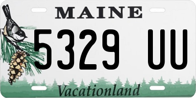 ME license plate 5329UU