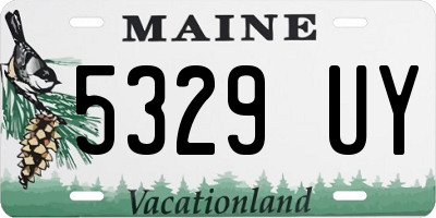 ME license plate 5329UY