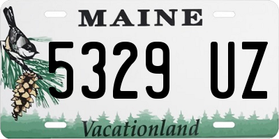 ME license plate 5329UZ