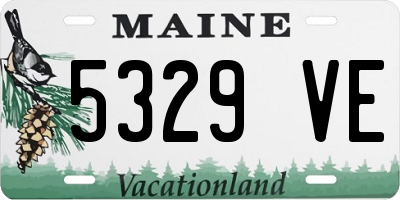 ME license plate 5329VE