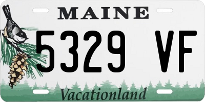 ME license plate 5329VF