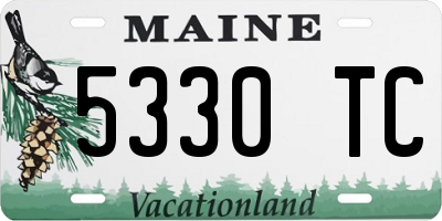 ME license plate 5330TC