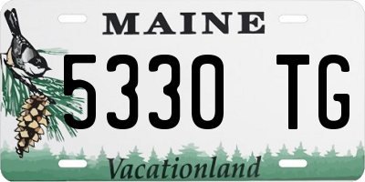 ME license plate 5330TG