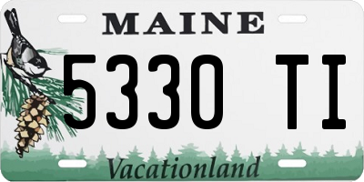 ME license plate 5330TI