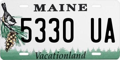 ME license plate 5330UA