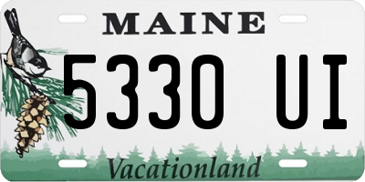 ME license plate 5330UI