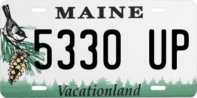 ME license plate 5330UP