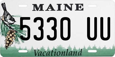 ME license plate 5330UU