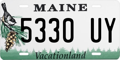 ME license plate 5330UY