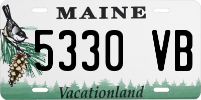ME license plate 5330VB