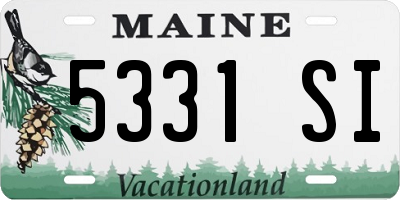 ME license plate 5331SI
