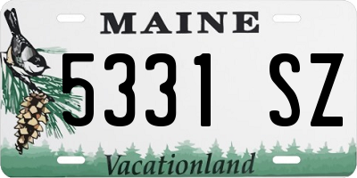 ME license plate 5331SZ