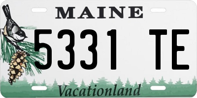 ME license plate 5331TE