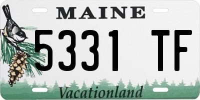 ME license plate 5331TF