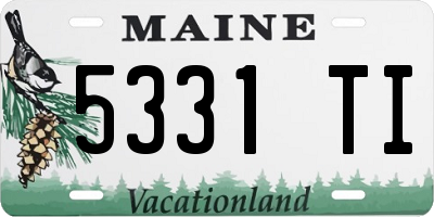 ME license plate 5331TI