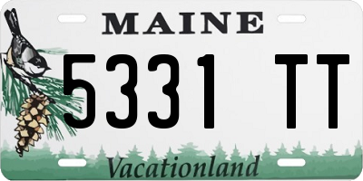 ME license plate 5331TT