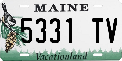 ME license plate 5331TV