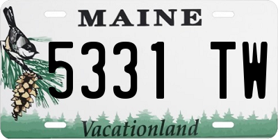 ME license plate 5331TW