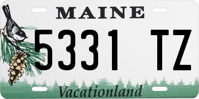 ME license plate 5331TZ