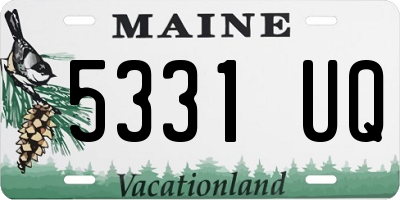 ME license plate 5331UQ