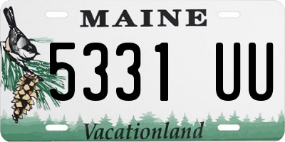 ME license plate 5331UU