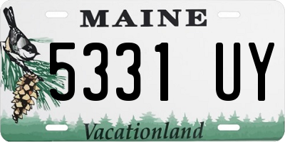 ME license plate 5331UY