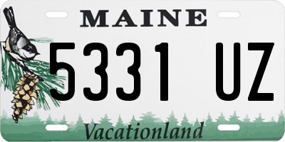 ME license plate 5331UZ