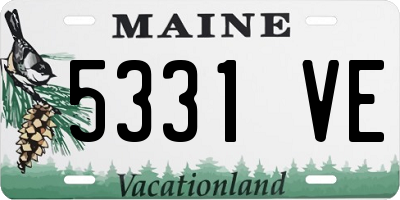 ME license plate 5331VE