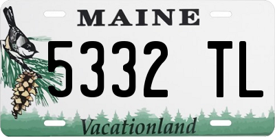ME license plate 5332TL