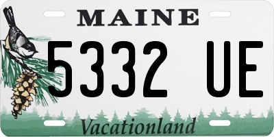ME license plate 5332UE