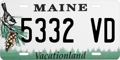 ME license plate 5332VD