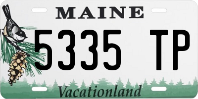 ME license plate 5335TP
