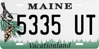 ME license plate 5335UT