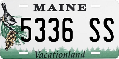 ME license plate 5336SS