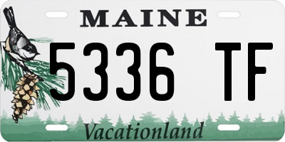 ME license plate 5336TF