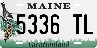 ME license plate 5336TL
