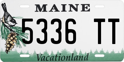 ME license plate 5336TT