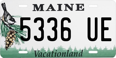 ME license plate 5336UE