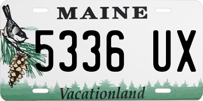 ME license plate 5336UX