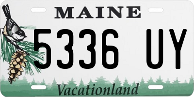 ME license plate 5336UY