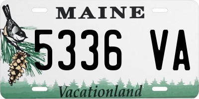 ME license plate 5336VA