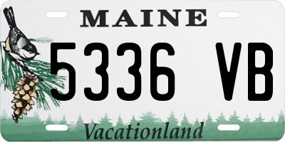 ME license plate 5336VB