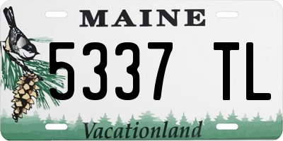 ME license plate 5337TL