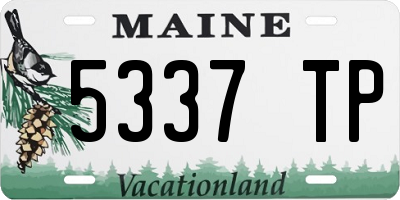 ME license plate 5337TP