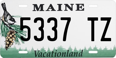 ME license plate 5337TZ