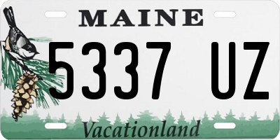 ME license plate 5337UZ