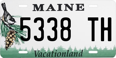 ME license plate 5338TH
