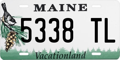 ME license plate 5338TL