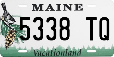 ME license plate 5338TQ
